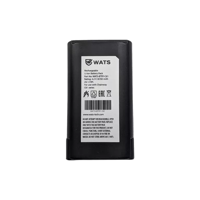 Аккумуляторная батарея WATS для ТСД Chainway C61 6700 mAh (WATS-BTRY-С61-HNDL)