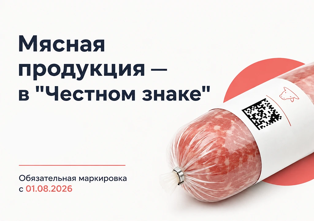 Маркировка мясной продукции стартовала 1 августа 2026 года