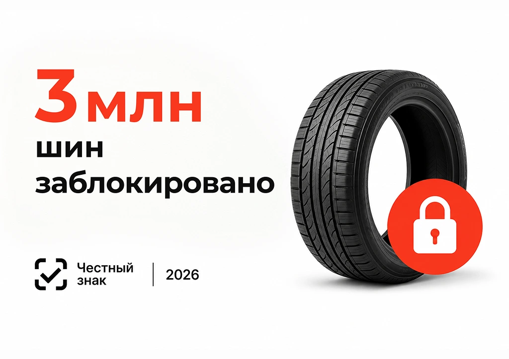 «Честный знак» закрыл дорогу 3 миллионам проблемных шин