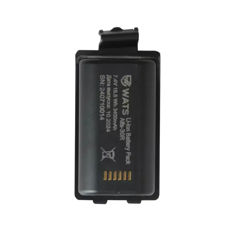 Аккумуляторная батарея WATS для принтера TSC Alpha 30R 3400 mAh (WATS-BTRY-30R-34MA)