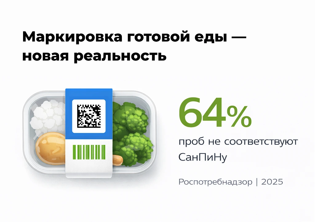 Маркировка готовой еды станет реальностью в ближайшее время